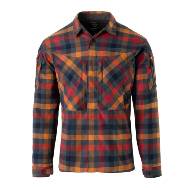 Koszula Taktyczna MBDU Flannel® Długi Rękaw Helikon-Tex Dark Autumn Checkered (KO-MBD-NS-2O)