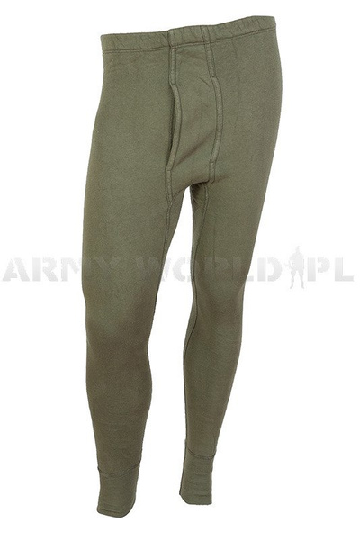 Kalesony Wojskowe Bundeswehr Wersja Zimowa Olive Oryginał Demobil BDB