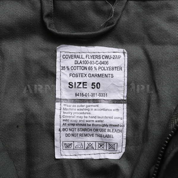 Kombinezon Pilota Dziecięcy Vintage Olive Powystawowy