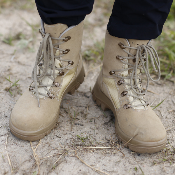 Shoes HAIX AIRPOWER P9 Desert Original Bundeswehr Used Very Good Condition