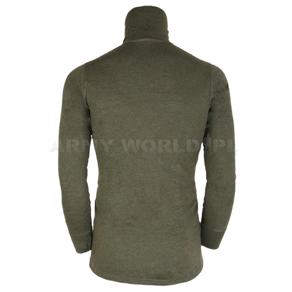 Trikot Wojskowy Holenderski Merino Wool Oryginał Olive Demobil BDB