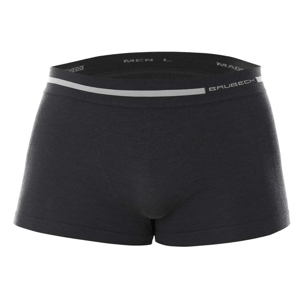 Men's Boxer Shorts Comfort Wool Merino Brubeck Graphite