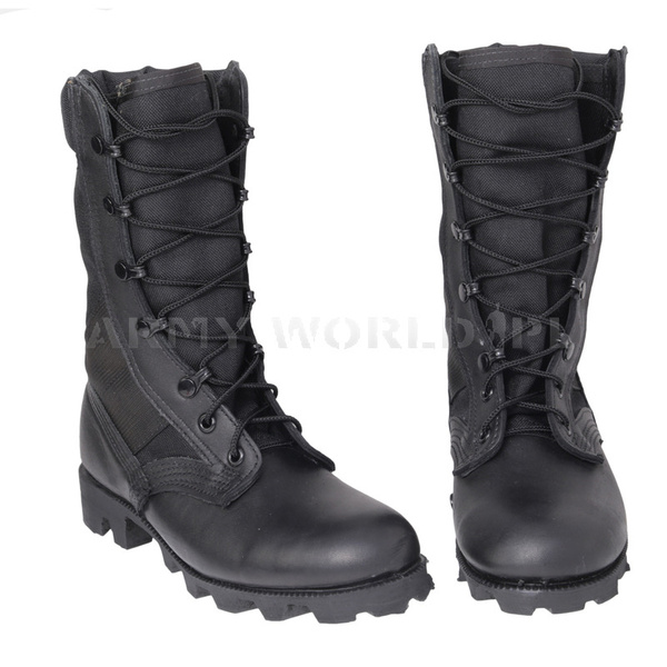 US ARMY Boots Spike Protective Jungle Altama / Wellco Black Original New - Set Of 10 Pairs