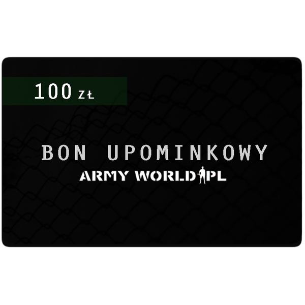 Bon Upominkowy Armyworld Wartość 100 zł 