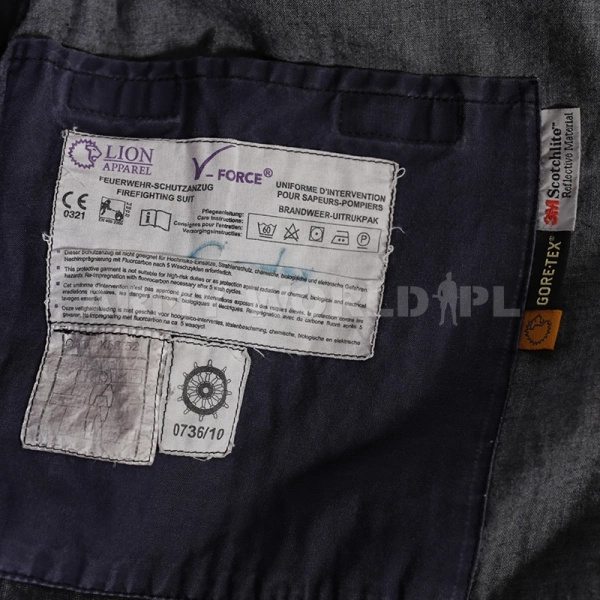 Kurtka Strażacka Wojskowa Lion Apparel M2 Czerwona Oryginał Demobil BDB