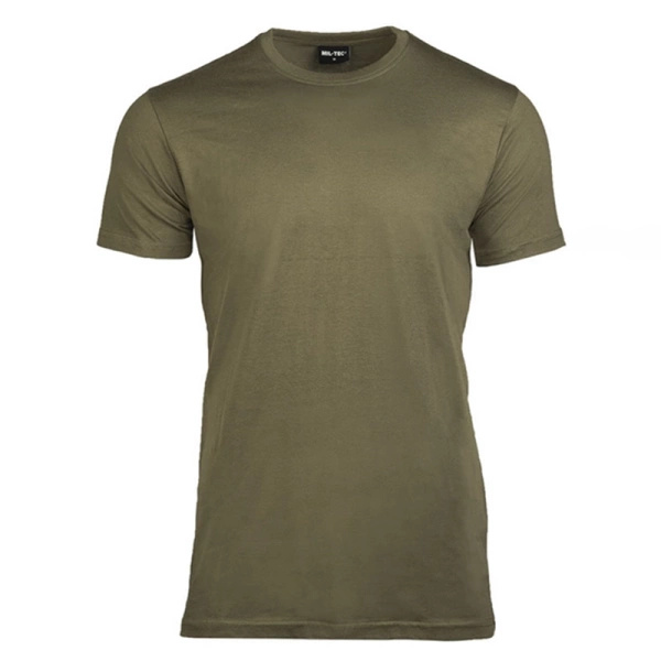 T-shirt US Style Mil-tec Stone Grey /Olive Green (11011016)