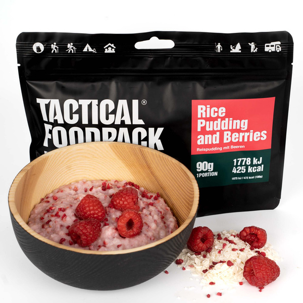 Liofilizowany Pudding Ryżowy Z Malinami 90g Tactical Foodpack