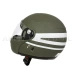 Kask Motocyklowy Włoski Otwierany Model II Olive Oryginał Demobil BDB