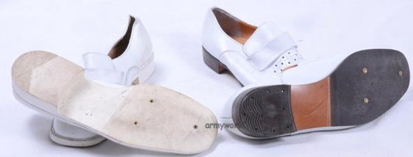 White Gala Shoes Bundeswehr Original Demobil Bright Soles