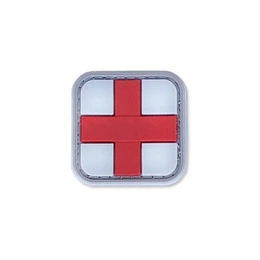 Naszywka Medic Cross 3D PVC 4Tac Biało / Czerwona 
