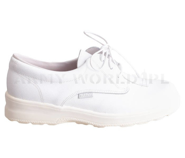 Leather Shoes Toffeln Female White Military Surplus New