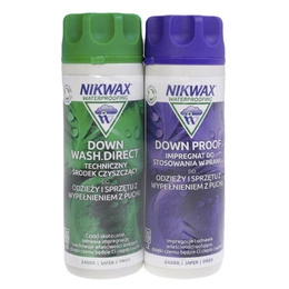 Zestaw Twin Pack Płyn Down Wash Direct  + Impregnat Down Proof Nikwax 300 ml