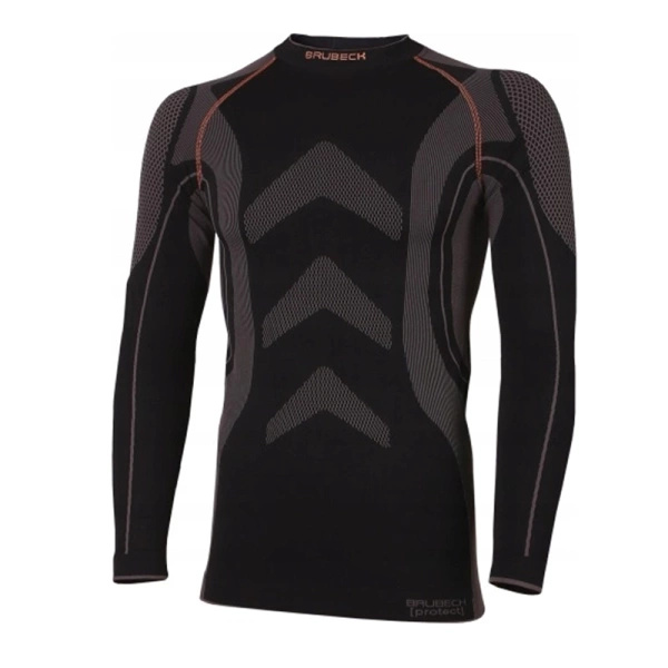 Bluza Męska PROTECT Brubeck Grafit / Czarna (LS1129U)