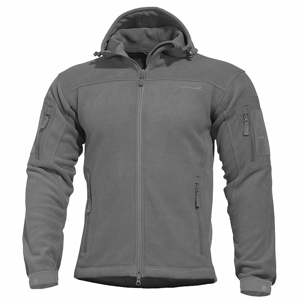 Fleece Jacket with A Hood Hercules 2.0 Pentagon Wolf Grey (K08026-2.0)