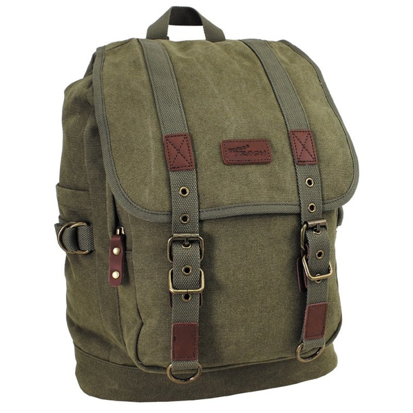 Canvas Backpack "PT" MFH Olive Green (30041B)