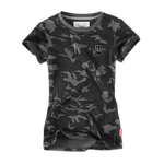 Women's T-Shirt Military D.V.S Doberman's Aggressive Moro