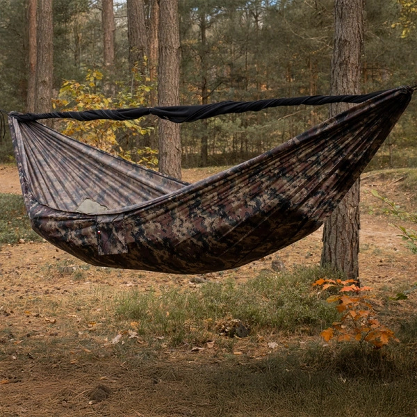Hamak Lekki Turystyczny Ważka V2 Long + Moskitiera Double Zip TigerWood Camo