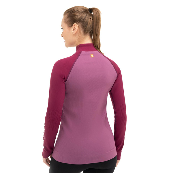 Bluza Termoaktywna Damska Athletic Brubeck Wrzosowo / Śliwkowa (LS1352W)