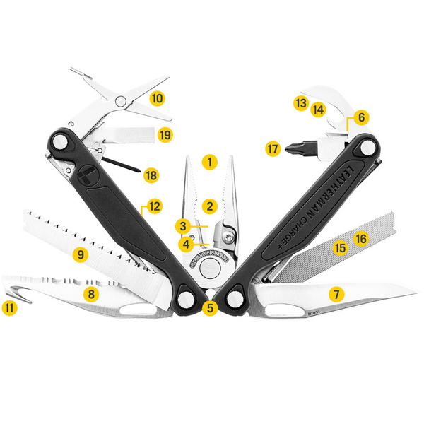 Multitool Leatherman® Charge Plus Czarny (832601) 