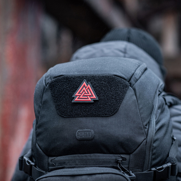 Naszywka Valknut PVC M-Tac Czerwono / Czarna (51163233)