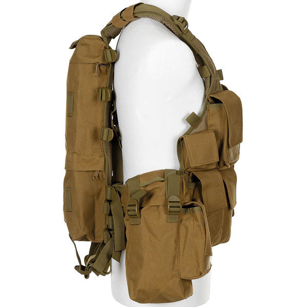 Kamizelka Taktyczna Tactical Vest + Kieszenie MFH Coyote (30993R)