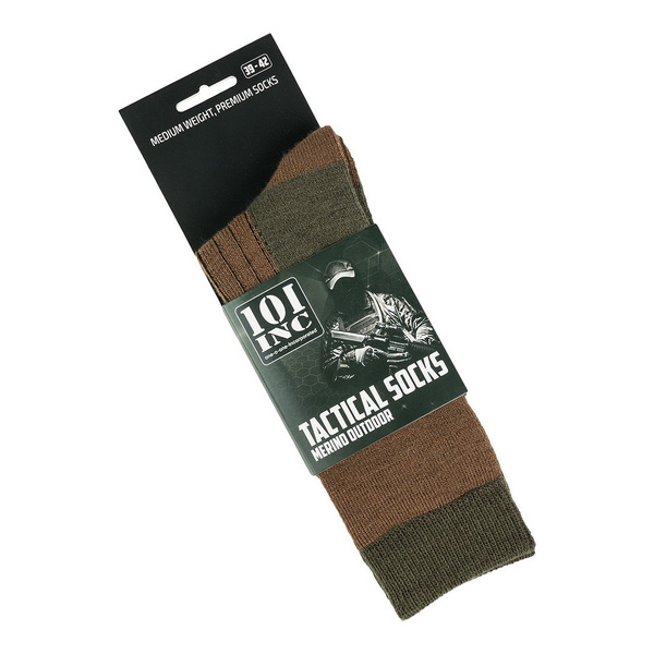 Skarpety Merino Outdoor 101 Inc. Brown/Green (233193)