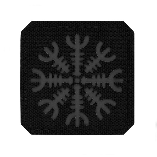 Naszywka Hełm Grozy Cięta Laser Cut M-Tac Black/Grey (51220211)