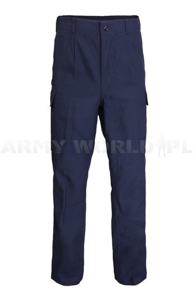 Military Trousers Flame-retendant German Cargo pants Bundeswehr Dark Blue Original Demobil 