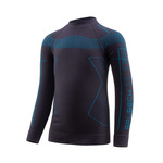 Bluza Termoaktywna Dziecięca Thermo Kids Brubeck Grafitowo/ Niebieski (LS1611K)