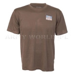T-shirt Termoaktywny Coolmax Z Naklejką SIG SQN Brąz Oryginał Demobil DB