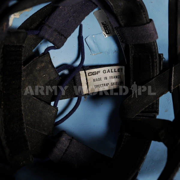Hełm Kevlar Francuski Spectra CGF Niebieski Oryginał Demobil BDB