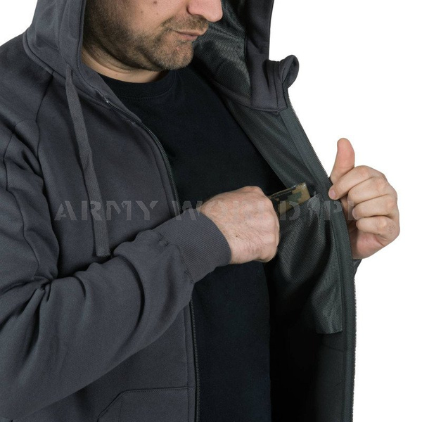 Urban Tactical Hoodie Lite (FullZip) Helikon-Tex Light Grey Melange (BL-ULF-CB-2G)