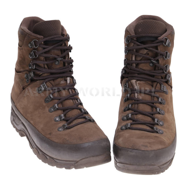 Buty Wojskowe Górskie Meindl 3545-10Nubukowe Brązowe Oryginał Demobil BDB