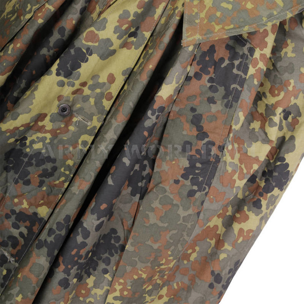 Pałatka Wojskowa Flecktarn Oryginał Bundeswehr z Kapturem + Śledzie Oryginał Demobil BDB