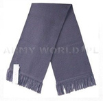 Szalik Wełniany Zimowy Oficerski Wojska Polskiego 535/MON Stalowy Oryginał Nowy
