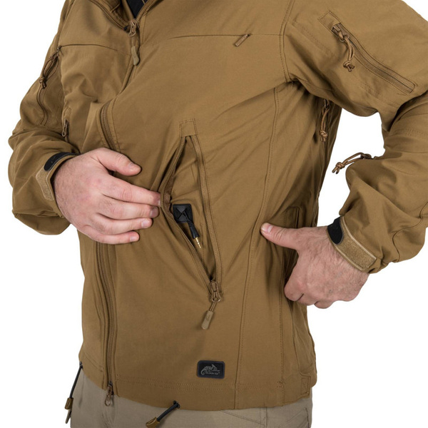 Jacket Helikon-Tex COUGAR QSA + HID Softshell Windblocker Black (KU-CGR-SM-01)