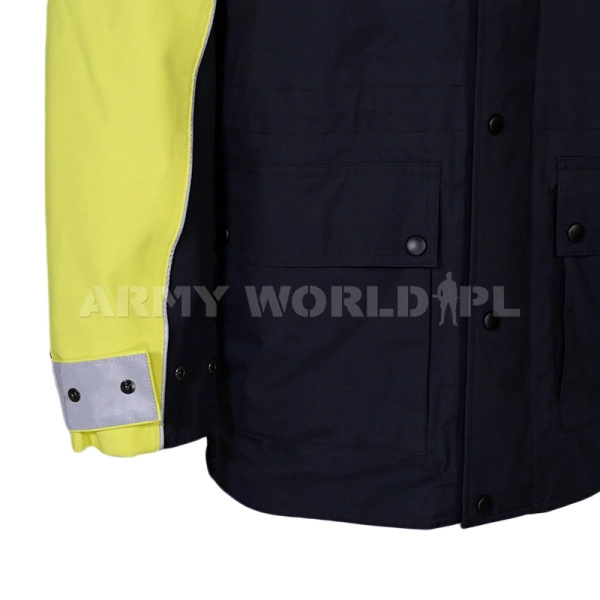 Kurtka Policyjna Holenderska Wattana z Podpinką Granatowo / Żółta Oryginał Demobil BDB