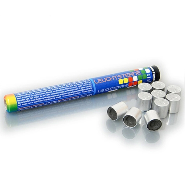 Race Pistoletowe Zink Feuerwerk Leuchtsterne 4 Kolory / 5 Kolorów 10 szt.