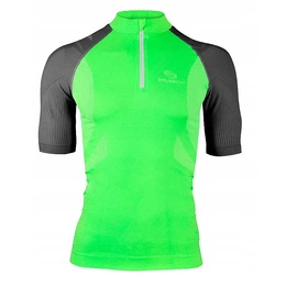 Koszulka Rowerowa Bicycle Brubeck Zielona/ Grafit (SS10410)