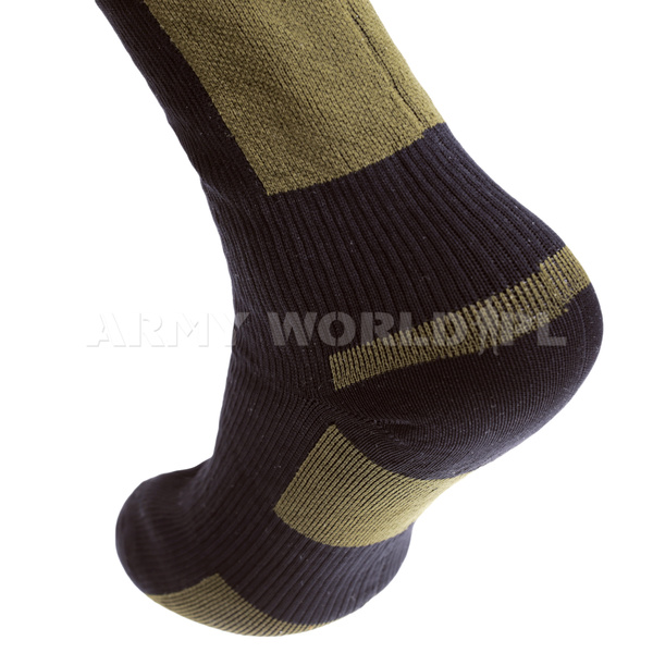Skarpety SEALSKINZ Duty Wodoodporne Długie Olive Green Oryginał Demobil BDB