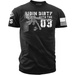 T-shirt US Marines RIdin' Dirty with the '03 7.62 Design Czarny (BIT-806BLK)