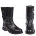 Jackboots 'Skutery' Police Leather Black Czarne 