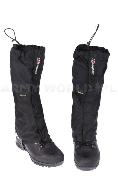 Stuptuty Berghaus GORE-TEX GTX Gaiters Model II Czarne Oryginał Demobil BDB