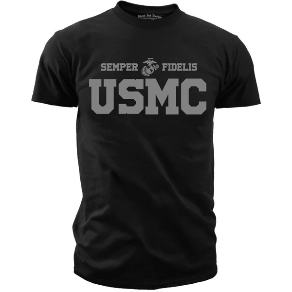 T-shirt United States Marines Basic 7.62 Design Czarny