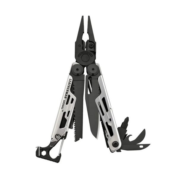 Multitool Leatherman® Signal  Stainless Steel & Black Oxide + Futerał