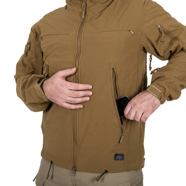 Jacket Helikon-Tex COUGAR QSA + HID Softshell Windblocker Black (KU-CGR-SM-01)