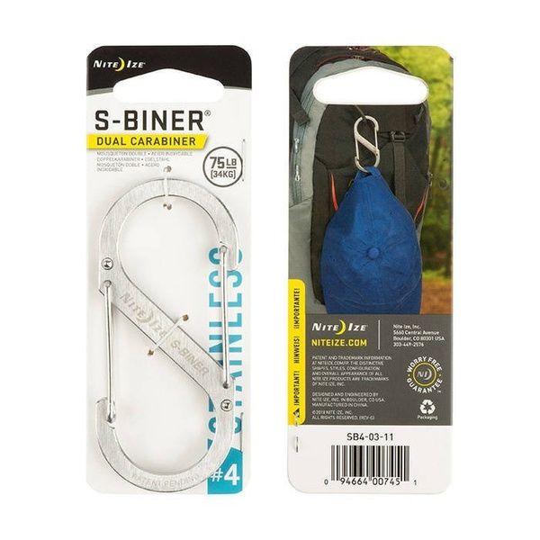 Nite Ize S-Biner #4 Stainless Carabiner (SB4-03-11)