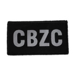 Emblemat CBZC 9 x 5 cm Czarny