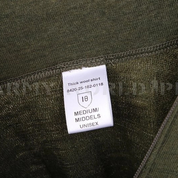 Dutch Army Tricot Blouse Merino Wool Olive Genuine Military Surplus New