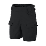 Bermudy / Krótkie Spodnie Urban Tactical Shorts UTS Helikon-Tex Czarne Ripstop 6" (SP-UTU-PR-01)